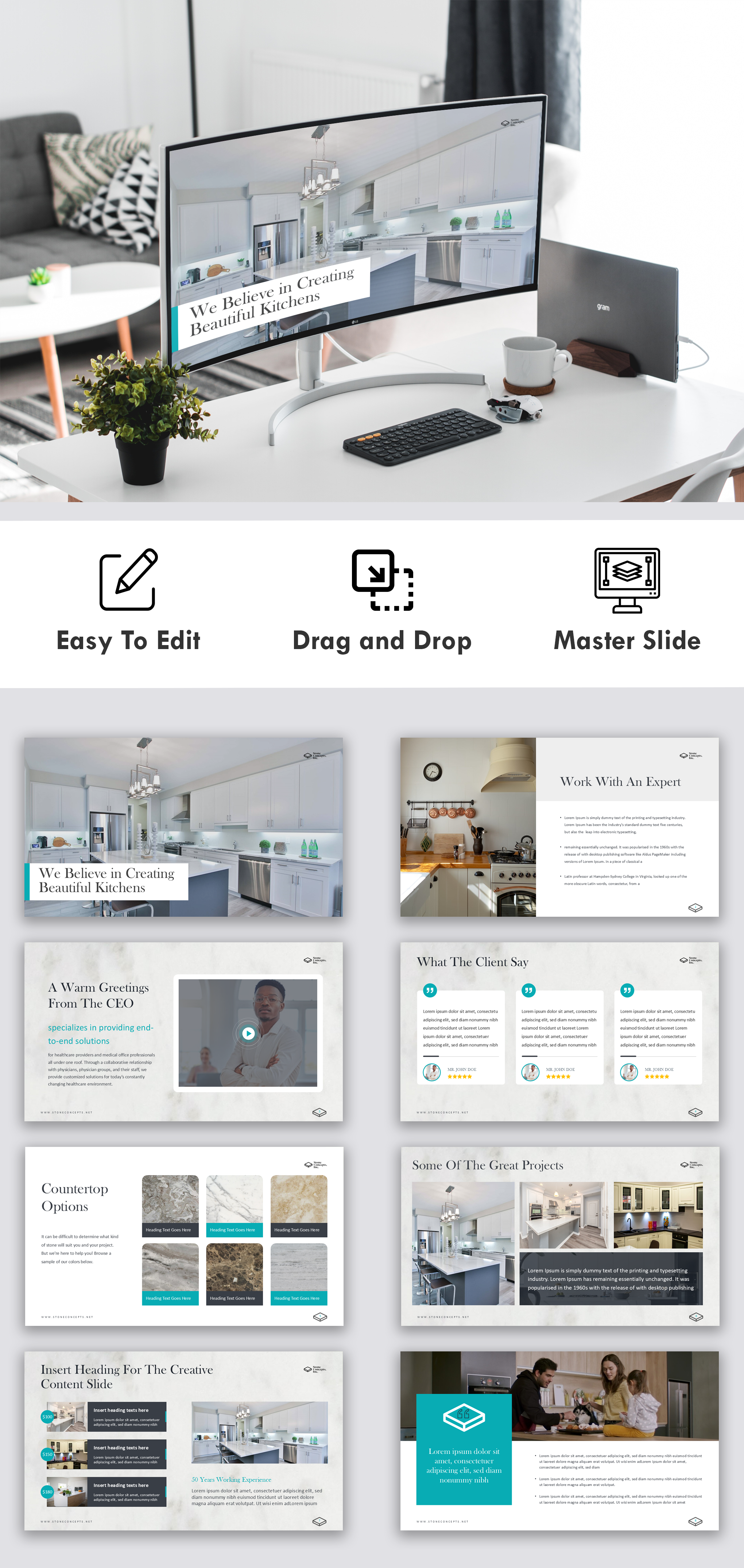 ppt design for stone concepts